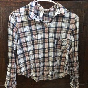 Crop top flannel